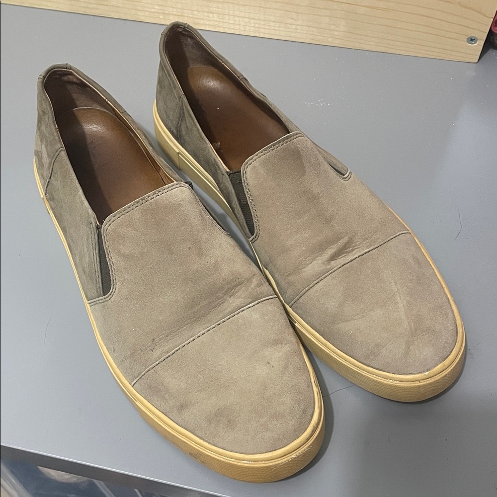 Frye Gemma Tan Suede Slip-On Sneakers